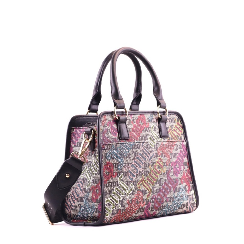 Juicy Couture Red and Pink Crossbody Bag with Artistic Design